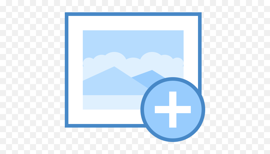 Add Image Icon In Blue Ui Style - Add Camera Icon Free Png,Blue Add Icon