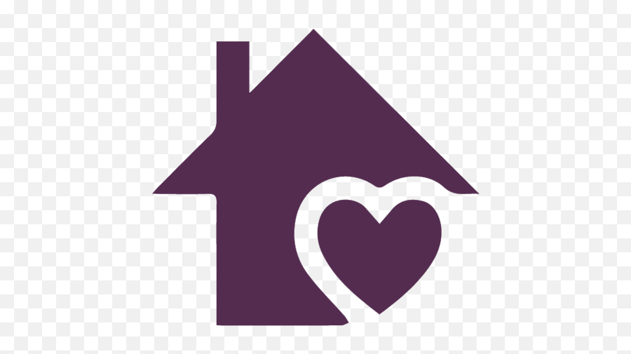 Red Home Icon Png A Project Of Icna Relief Canada - Purple House With Heart Png,Home Heart Icon