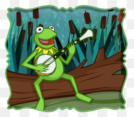 Kermit Hashtag - Cartoon Transparent Rainbow Connection The Frog png