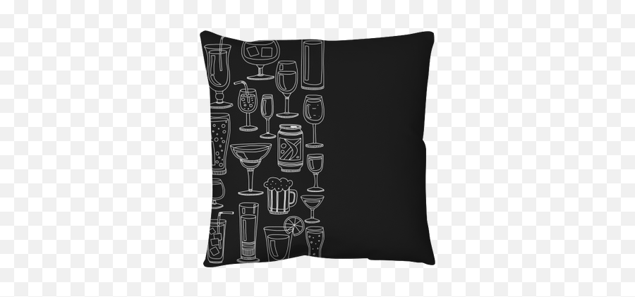 Throw Pillow Alcohol Drinks And Cocktails Icon Set - Pixersus Png,Drinks Icon
