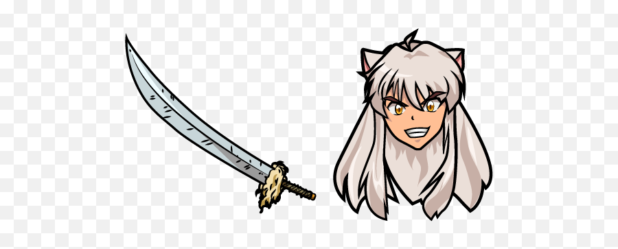 Inuyasha Tessaiga Sword Cursor U2013 Custom Browser Extension - Cartoon Png,Inuyasha Png