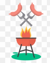 Library Of Jpg Transparent Fish Cooking - Desenho Espeto De Churrasco Png,Grill Png