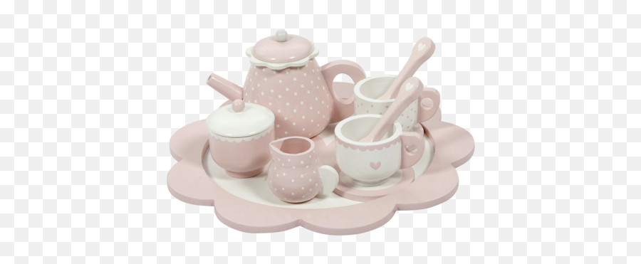 Little Dutch Wooden Tea Set Pink - Tea Set Little Dutch Png,Tea Set Png