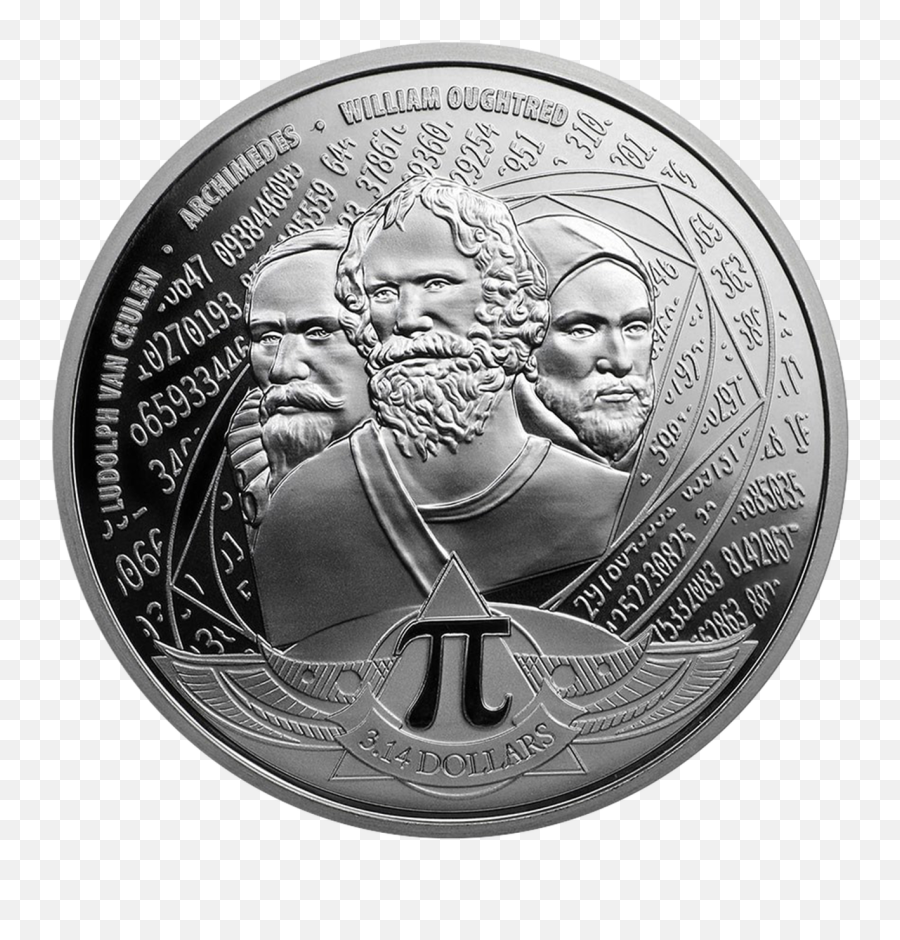 Number Pi 1 Oz Silver Coin 314 Solomon Islands 2020 - Solomon Islands 1 Oz Silver Png,Silver Coin Png