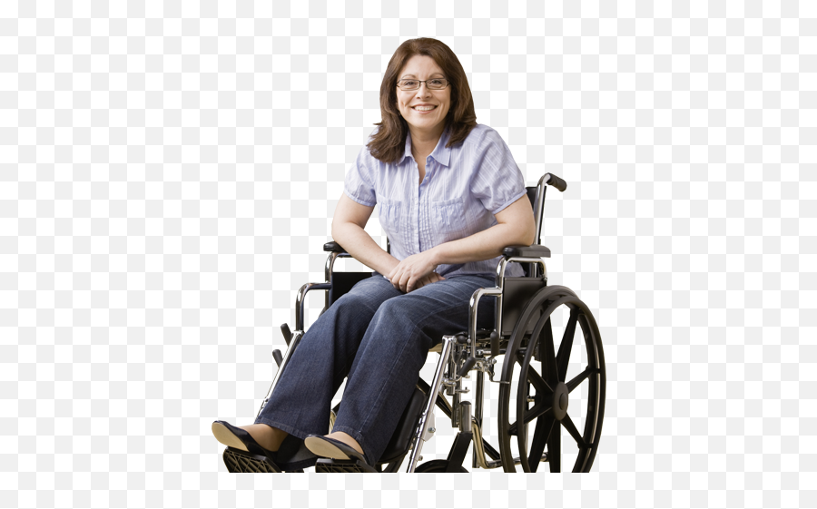 Middle Aged Disabled Woman Sitting - Women In Wheelchairs Middle Aged Png,Wheelchair Png