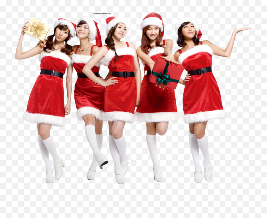 Christmas Girls Png 2 Image - Most Beautiful Santa Girl,Asian Girl Png