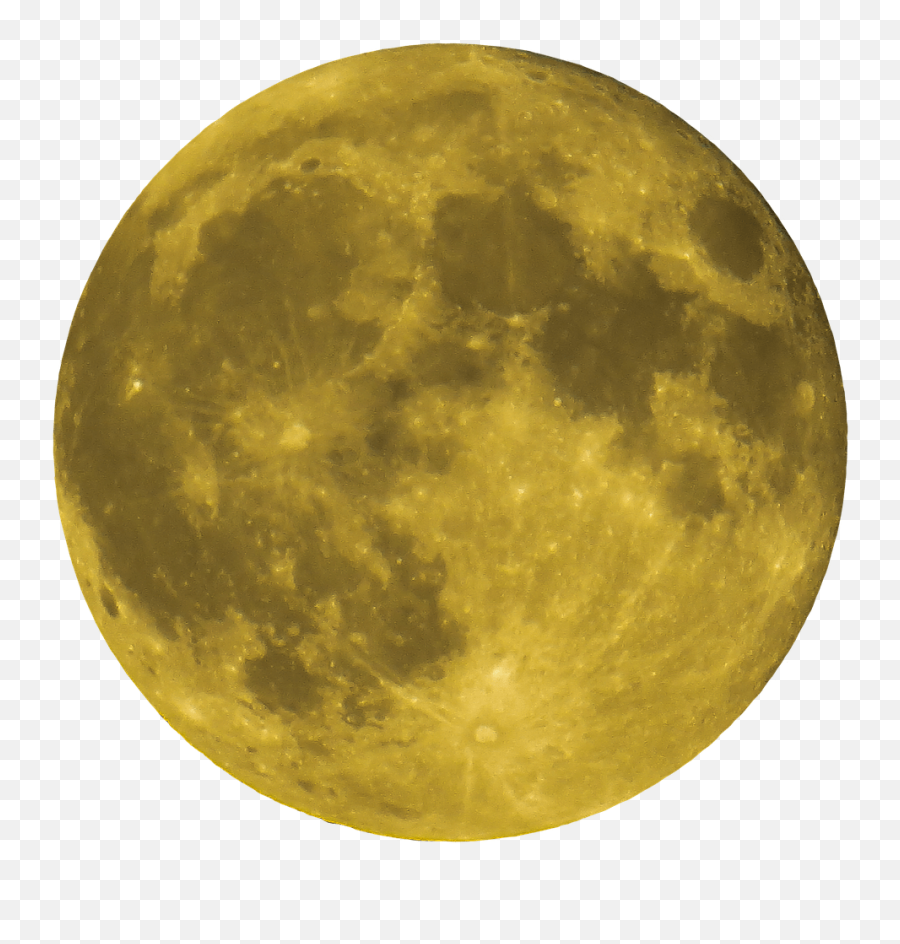 Moon Full Yellow Transparent Png - Stickpng Yellow Moon Png,Moon With Transparent Background