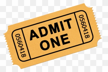 Transparent Ticket Clipart - Movie Ticket Clipart Transparent Background Png,Raffle Ticket Png