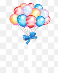 Download Vector Gift Balloon Birthday Cake Balloons Clipart - Cute png