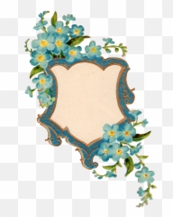 Forget Me Nots Frame Png - Portable Network Graphics,Forget Me Not Png