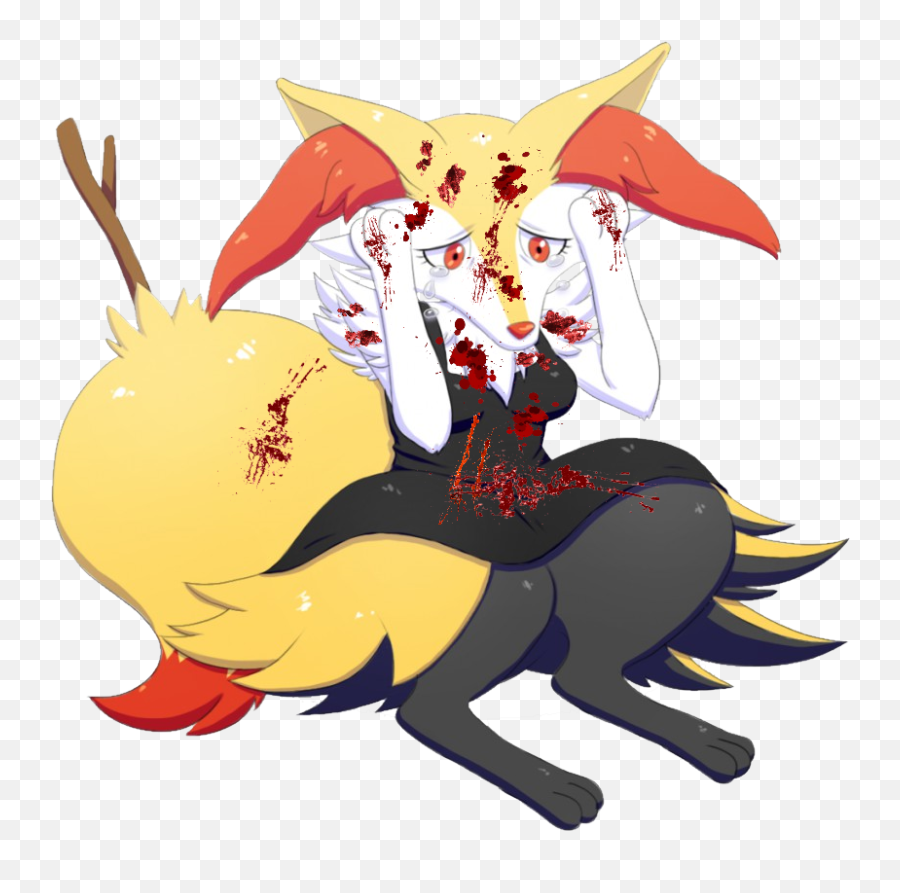 Shit - Braixen Crying Png,Shit Png