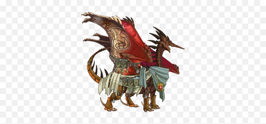 Male Ridgeback Flight Rising Png - Jack Of Blades Dragon,Ganondorf Png