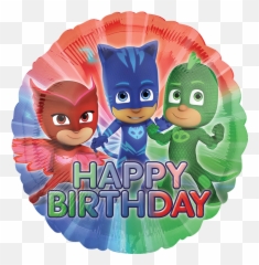 Pj Mask Png - Pj Masks Happy Birthday Toppers,Pj Masks Png