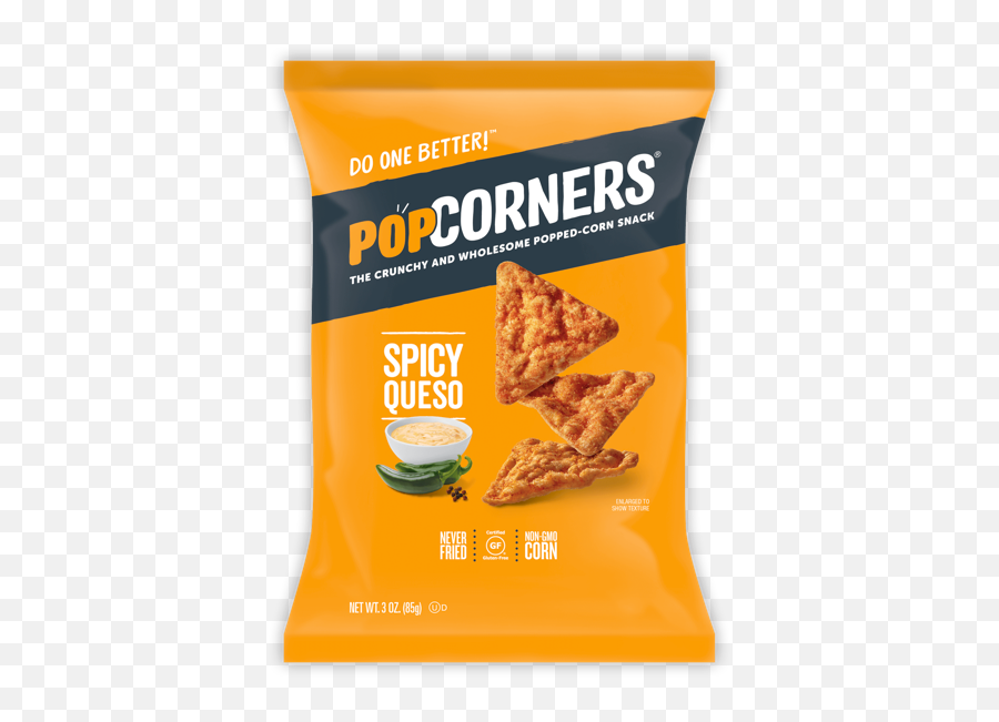 Spicy Queso Corn Chips - Wildfyr Popcorners Spicy Queso Chips Png,Queso Png