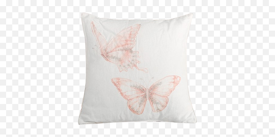 Monique Lhuillier Watercolor Butterfly Dec Pillow Blush Pink - Cushion Png,Watercolor Butterfly Png
