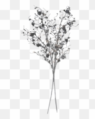 Twig Png - White Flowers Decoration
