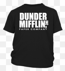 Dunder Mifflin Paper Inc T Shirt - Under Armour Freedom Shirts Png,Dunder Mifflin Logo Png