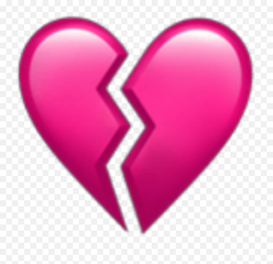 Broken Heart Sticker - Heart Png,Pink Heart Emoji Png