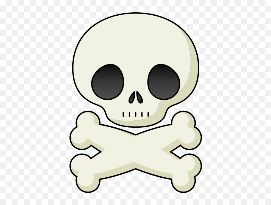 Cute Skeleton Skull Clip Art Pirate Theme - Cute Skull Clipart Png,Pirate Skull Png