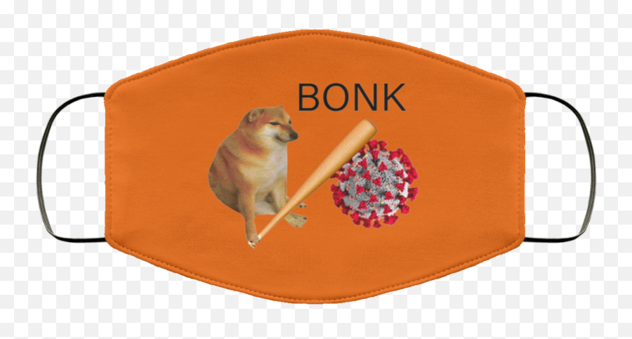 Doge Bonk Virus Mask Meme Face - Pumpkin Spice Scented Face Mask Png,Bonk Png