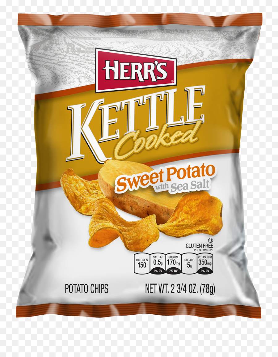 Sweet Potato Kettle Cooked Chips Herru0027s - Sweet Potato Kettle Chips Png,Sweet Potato Png