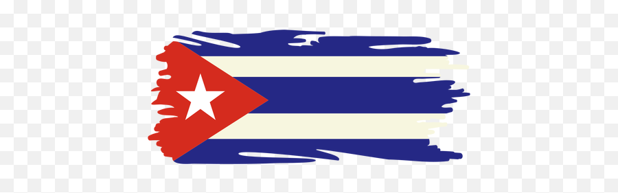 Cuba Brushy Flag Design - Transparent Png U0026 Svg Vector File Horizontal,Cuba Png