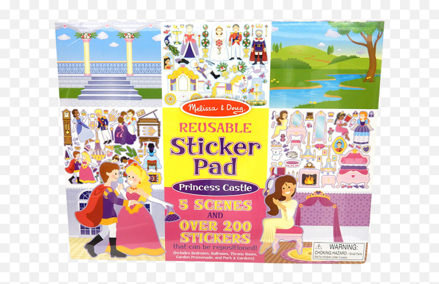 Reusable Sticker Pad - Princess Castles Melissa Doug Png,Princess Castle Png