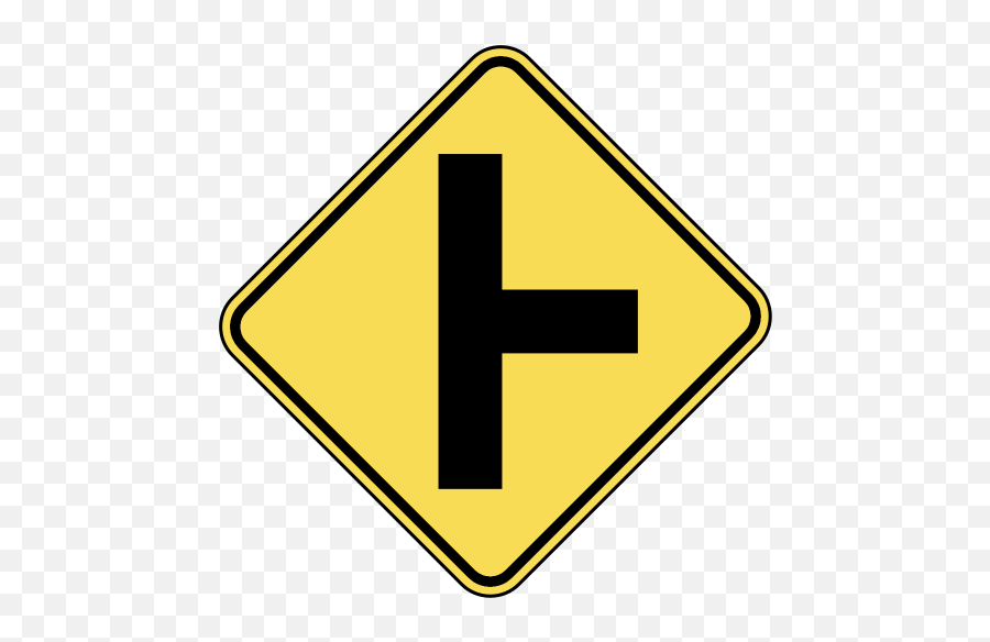 Us Road Signs W2 - 2 Warning Road Warning Signs Png,Warning Sign Transparent