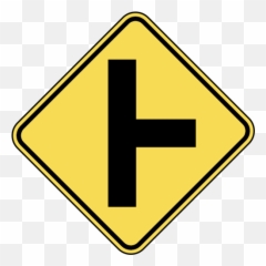 Us Road Signs W2 - warning Warning Png