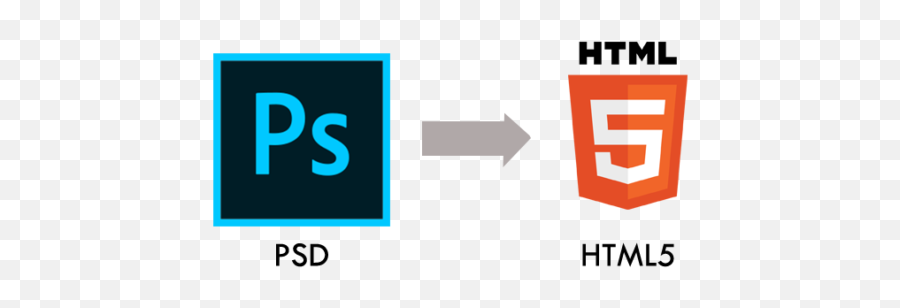 Psd To Html5 Conversion Services - Psd To Html Logo Png,Html5 Logo Png
