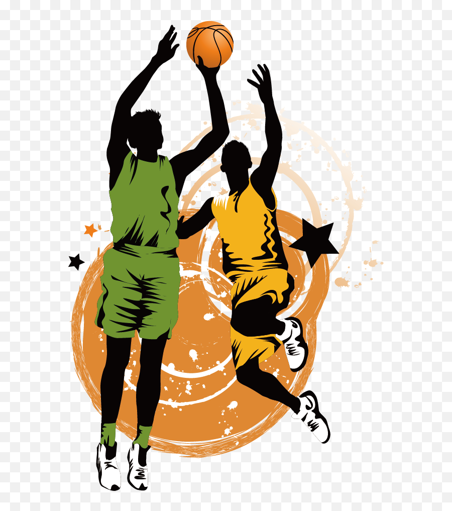 Download Transparent Library Sport Art Creative - Basketball Transparent Basketball Players Png,Transparent Basketball