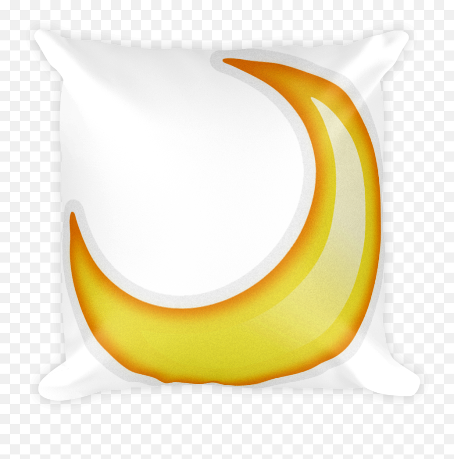 Download Emoji Pillow Crescent Moon Just Rh Justemoji - Throw Pillow Png,Moon Emoji Png
