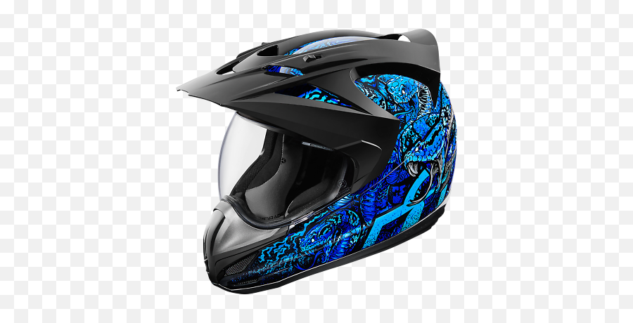 Icon Small Variant Cottonmouth Blue - Motorcycle Helmet Png,Blue Icon Motorcycle Helmet