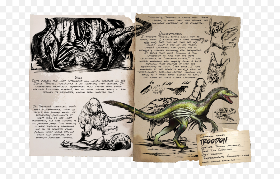 Single Player Survival Notes - Troodon Ark Png,Ark Survival Evolved House Icon