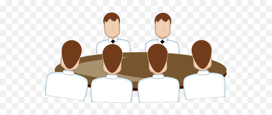 Management Review Meeting Icon - Clip Art Library 6 People Round Table Cartoon Png,Meeting Table Icon