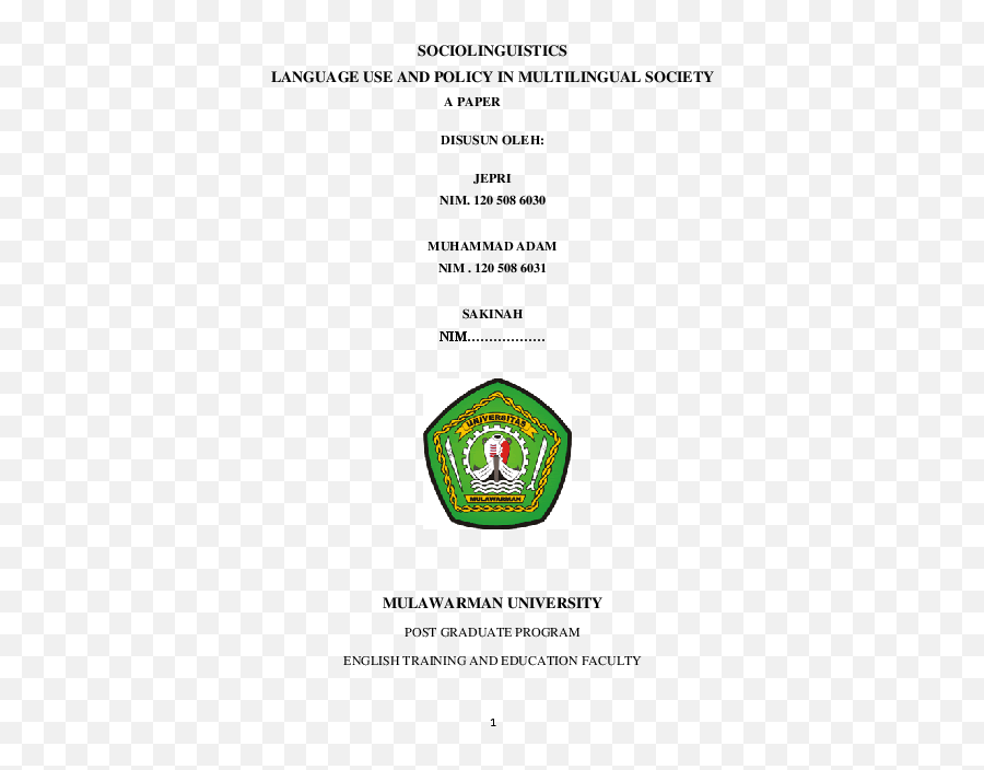 Doc Sociolinguistic Language Use And Policy In - Language Programs And Policies In Multilingual Societies Syllabus Png,Multilingual Icon