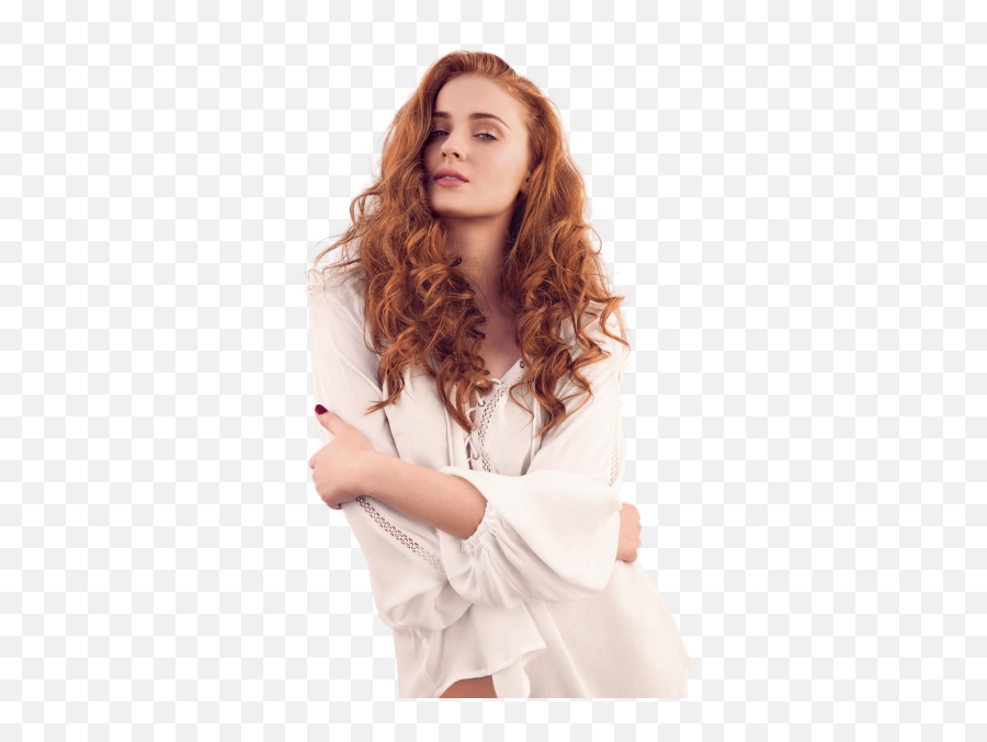 Dusan Reljin - Curly Sophie Turner Red Hair Png,Sophie Turner Png