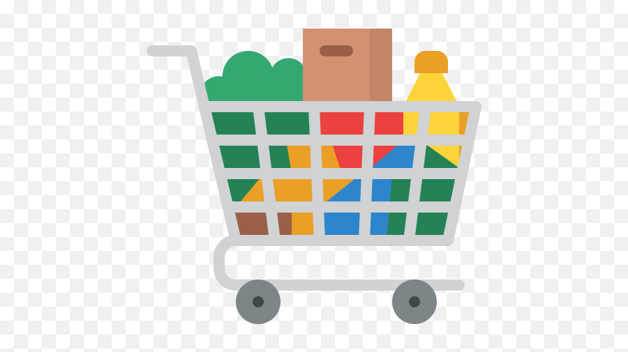 Grocery Cart - Icono Carrito De Supermercado Png,Shopping Flat Icon