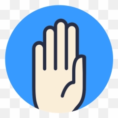 Icon Student List Raise Your Hand School - Button Png