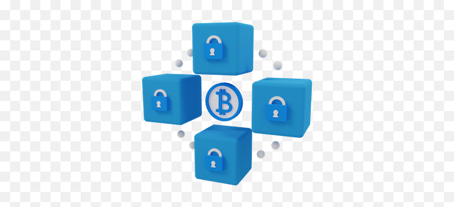 Bitcoin Network Icon - Download In Line Style Dot Png,Blockchain Icon