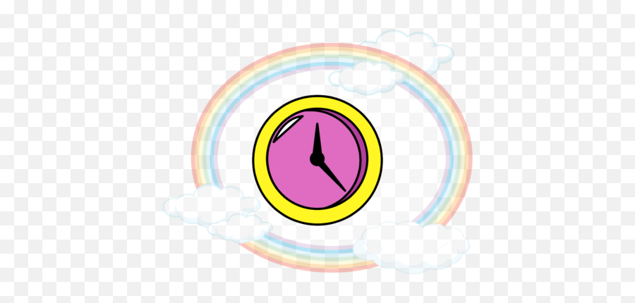 Baby Clock Icon Rainbow Cloud Graphic By - Dot Png,Rainbow Icon