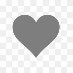 Transparent Background Clip Art - Grey Instagram Heart Png