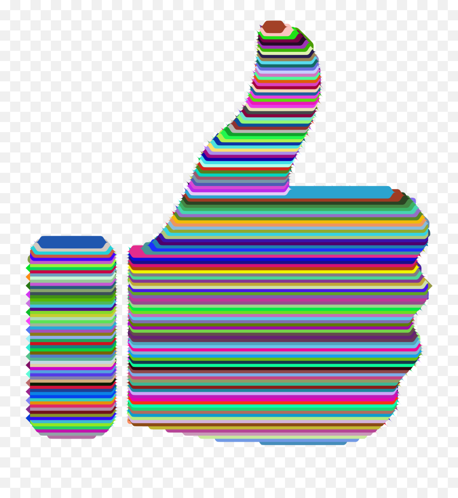 Technicolor Thumbs Up Icons Png Transparent Cartoon - Jingfm,Thumbs Up Icon Png