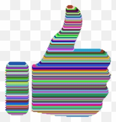 Technicolor Thumbs Up Icons Png Transparent Cartoon - Jingfm