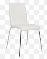 Milan Bistro Table Glass Top Chrome Base - Tables Solid Back png