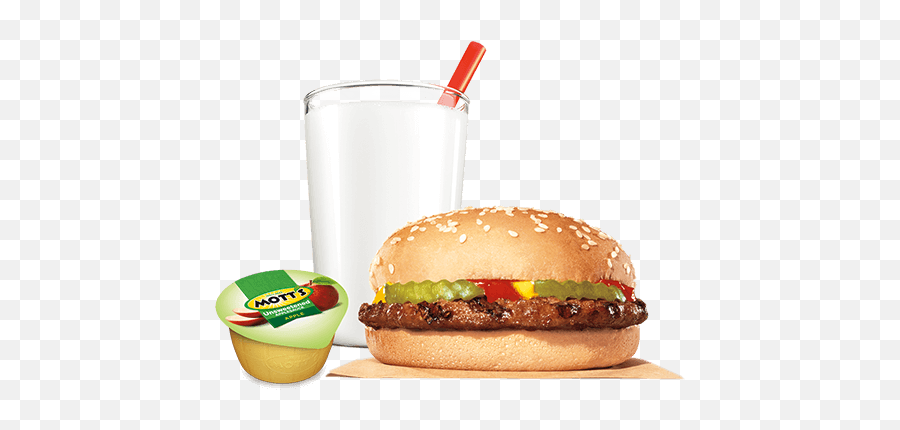 Hamburger Cheeseburger King Jr Meal Burger - Capri Sun Apple Juice Burger King Png,Burger King Logo Transparent