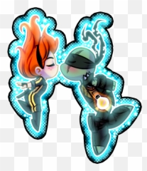 Chibi Apriltello Sparks In The Darkness - Tmnt 2012 Teenage Mutant Ninja Turtles Kunoichi April Png,Darkness Png
