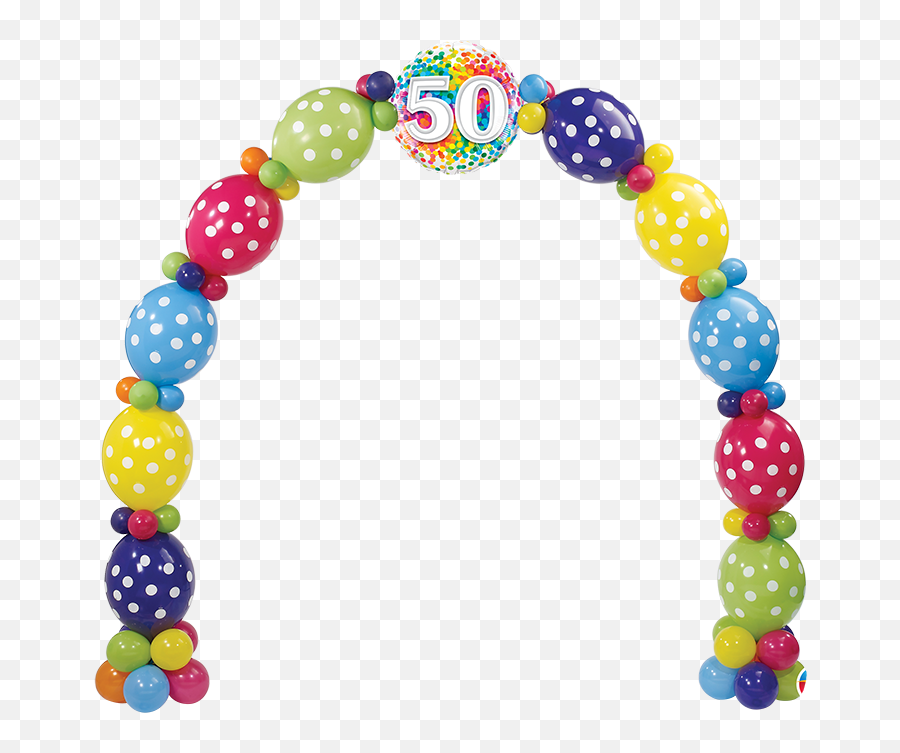 50th Birthday Confetti Arch U2013 Yolo Party Shop - Balloon Png,Party Confetti Png