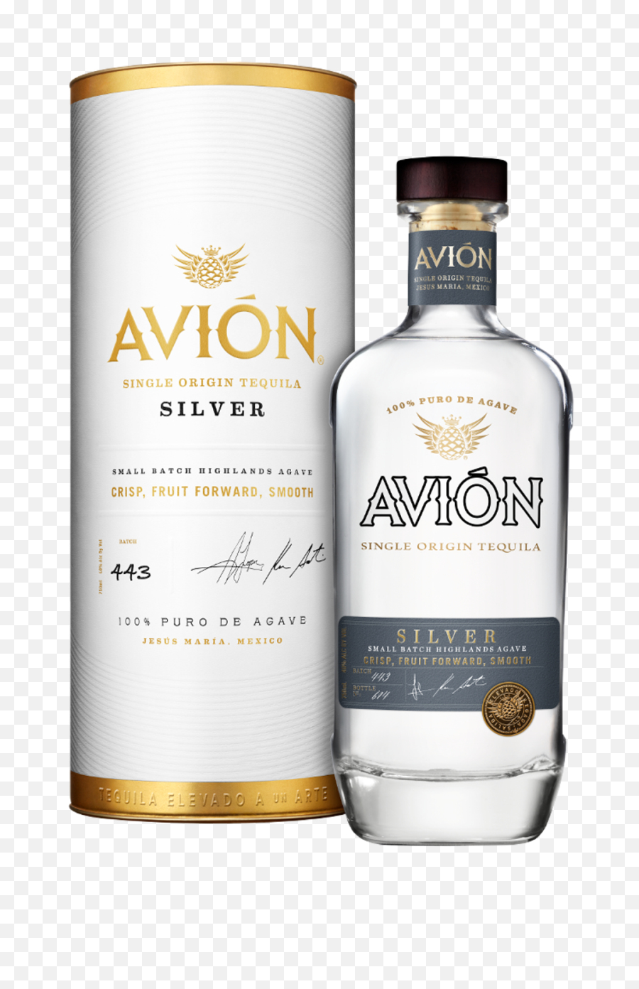 Tequila Avión Silver - Avion Tequila Png,Tequila Bottle Png