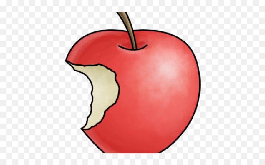 Cartoon Apple With Bite Clipart - Cartoon Apple With Bite Png,Bitten Apple Png